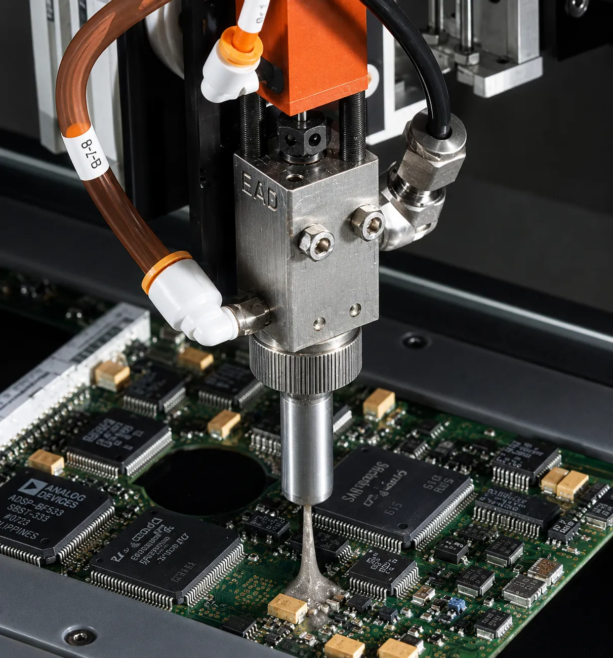 May phun keo phu bang mach PCB
