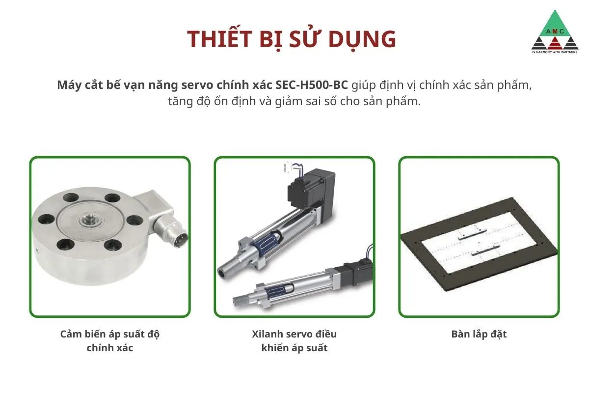 thiet bi su dung cua may cat be van nang servo chinh xac sec-h500-bc