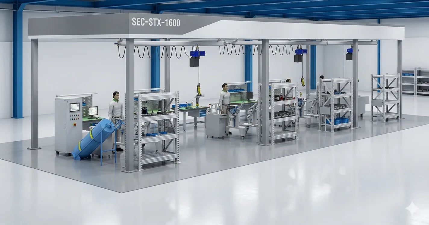 Dây chuyền lắp ráp và hoàn thiện động cơ pin nhiên liệu