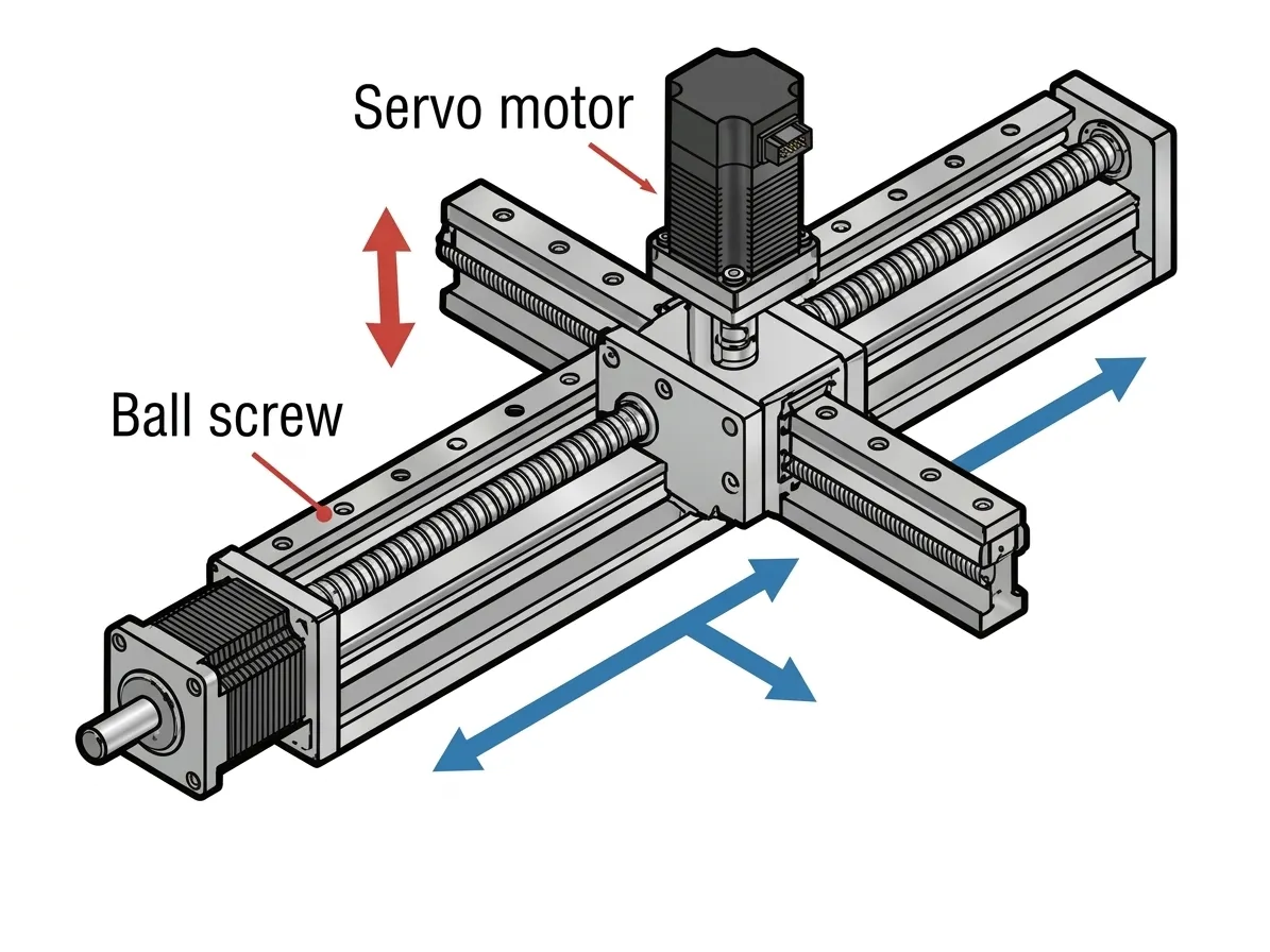 co cau truyen dong 3 truc cua may tra keo tu dong sec-s3030-l
