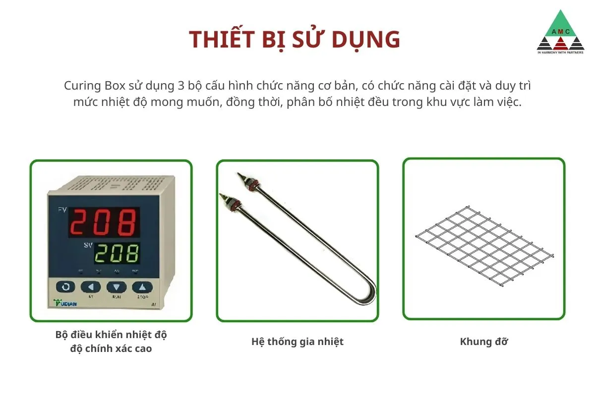 thiet bi su dung trong curing box